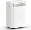 HUMLABS 82 Pints Dehumidifier for Home, 5000 Sq. Ft Dehumidifier for Basement with Drain Hose, Front LED Screen and 1.37 Gal Water Tank, Three Modes, Auto Defrost and 24HR Timer