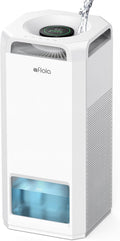 Afloia Air Purifier and Humidifier Combo in One-Cool Mist Evaporative for Home Bedroom Large Roome up tp 3000ft², with Humidity&Air Quality Sensor, Remove Pets Hair Mold Dust Odor Pollen Smoke, White