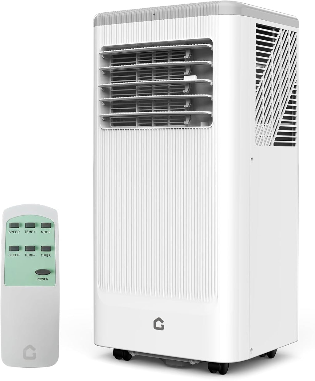 GarveeTech 10,000 BTUs Portable Air Conditioners with Heater, 3 in-1 Cooling AC Portable Air Conditioner for Room with Sleep Mode, Ventless Floor Air Conditioner, 3 Speeds Fan & Dehumidifier