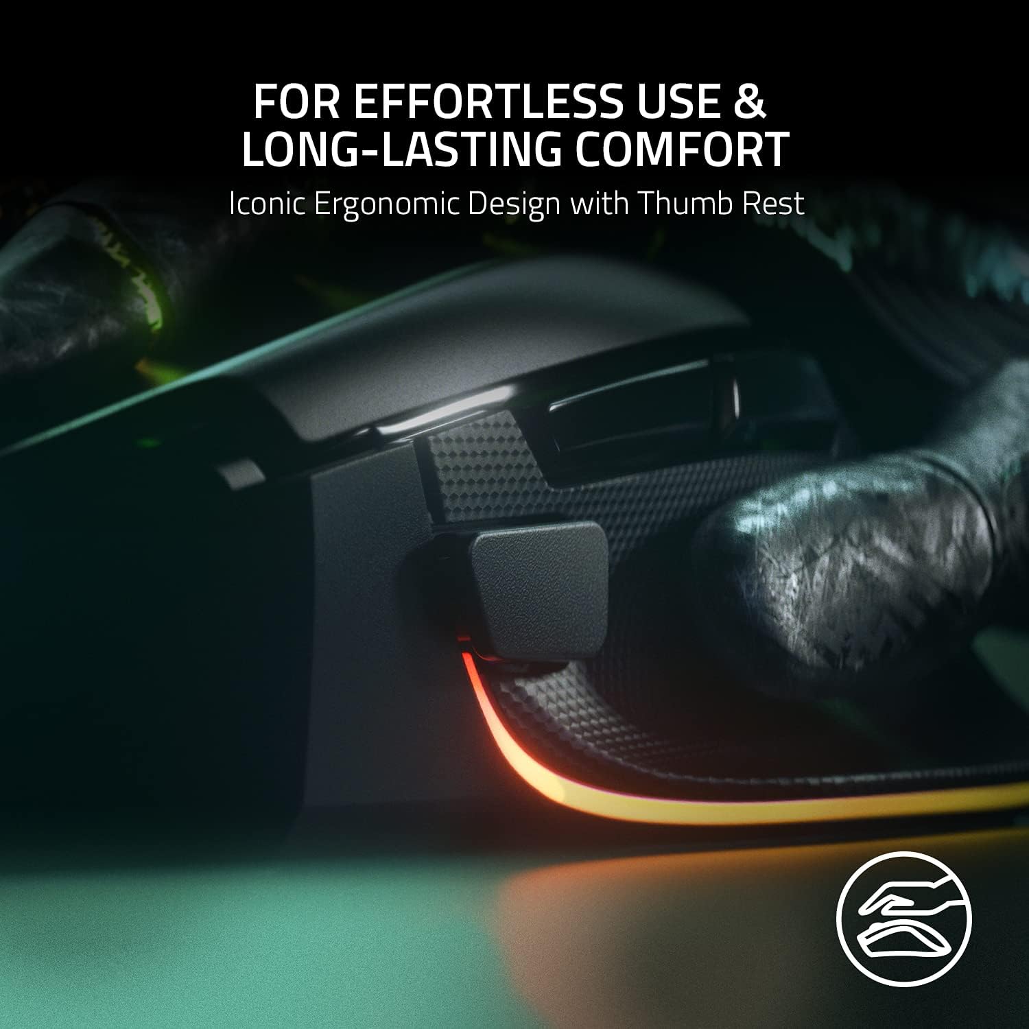 Razer Basilisk V3 Customizable Ergonomic Gaming Mouse: Fastest Gaming Mouse Switch-Chroma RGB Lighting-26K DPI Optical Sensor-11 Programmable Buttons-HyperScroll Tilt Wheel-Classic Black,(Pack of 10)