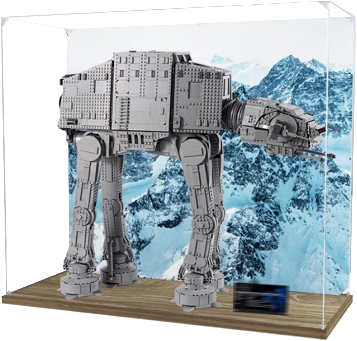 Acrylic Display case for Lego 75313 at-at All Terrain Armored Walker, Sturdy Storage Display Box 30.3 x 12.5 x 26.7 inches (excluding Models) (Style A)
