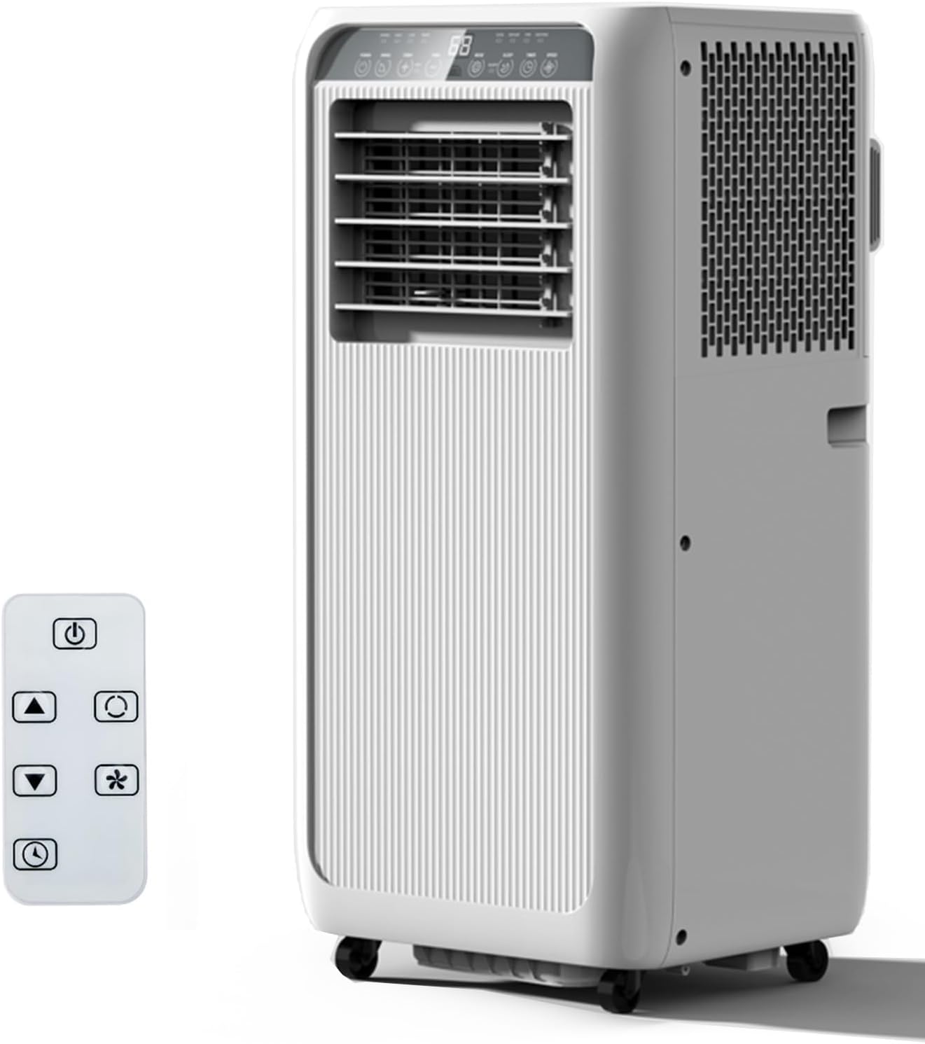 GarveeTech 8000 BTUs Portable Air Conditioner, 3 in-1 AC Unit For 350 Sq. Ft. With Built-In Dehumidifier, 2-Speed Fan, 24-Hour Timer, Remote Control, Led Display For Bedrooms