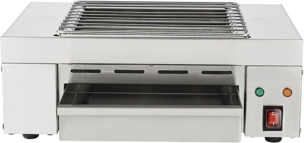 1500W 17in Commercial Electric Grill,Indoor Grill,Electric Griddle Countertop Flat Top Griddle Grill,Indoor Outdoor Hot Plate Bbq Grill 110V,Silver