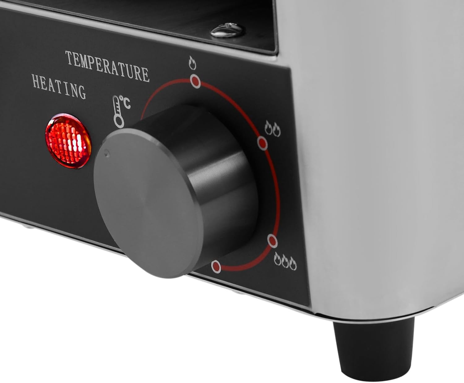Electric Steak Broiler, 1700W Indoor Commercial Steak Grill Automatic Steaks Broiler with Temper Adjustable & Handle, 1470°F Stainless Steel Steaks Cooker Electric Broiler Grills for BBQ, Toast