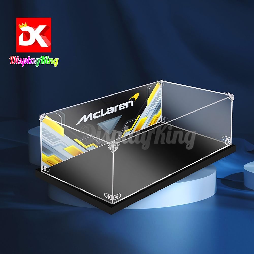 Acrylic Display case with Screw for Lego® McLaren P1 42172(Lego Set is not Included) (with Background)