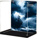 Acrylic Display case for Lego 10365 Black Pearl - dustproof with uv Protection,Custom Fit for Lego 10365 Model - Collector's Edition(Model not Included)