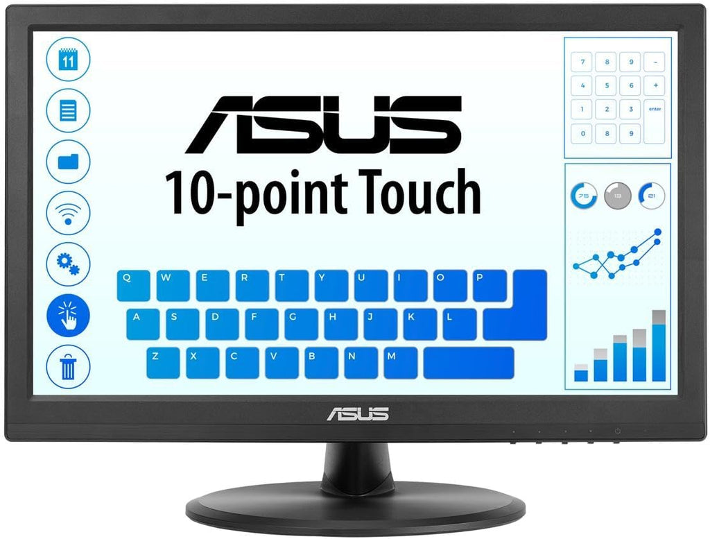 ASUS VT168HR 15.6' Full HD 1366X768 HDMI Back-lit LED Monitor, Black