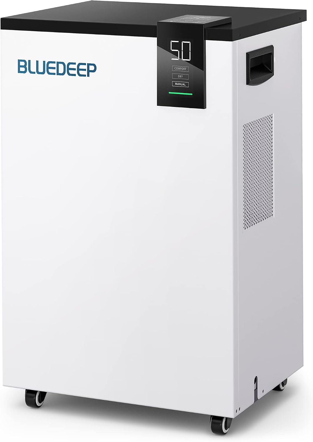 BLUEDEEP 190 Pints Commercial Dehumidifier with 6.56ft Drain Hose and 1.75 Gallon Water Reservoir, Water Damage Restoration Dehumidifier, for Basements, Industrial or Commercial Spaces and Job Sites