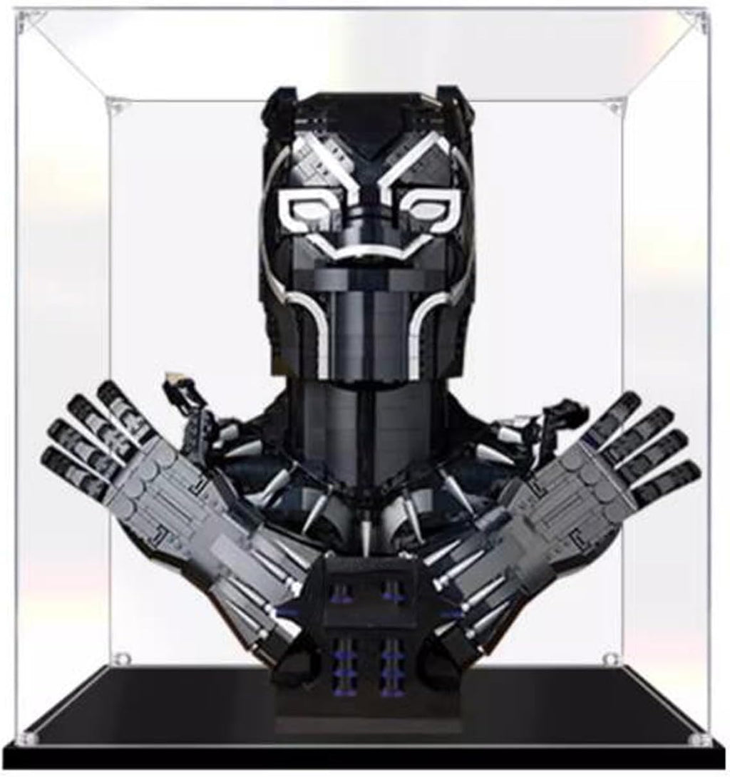 Acrylic Transparent Display Case for Lego 76215 Black Panther Dustproof Transparent Display Case Showcase（17.7*13.7*19.6 inches (Display Case Only) (3mm)