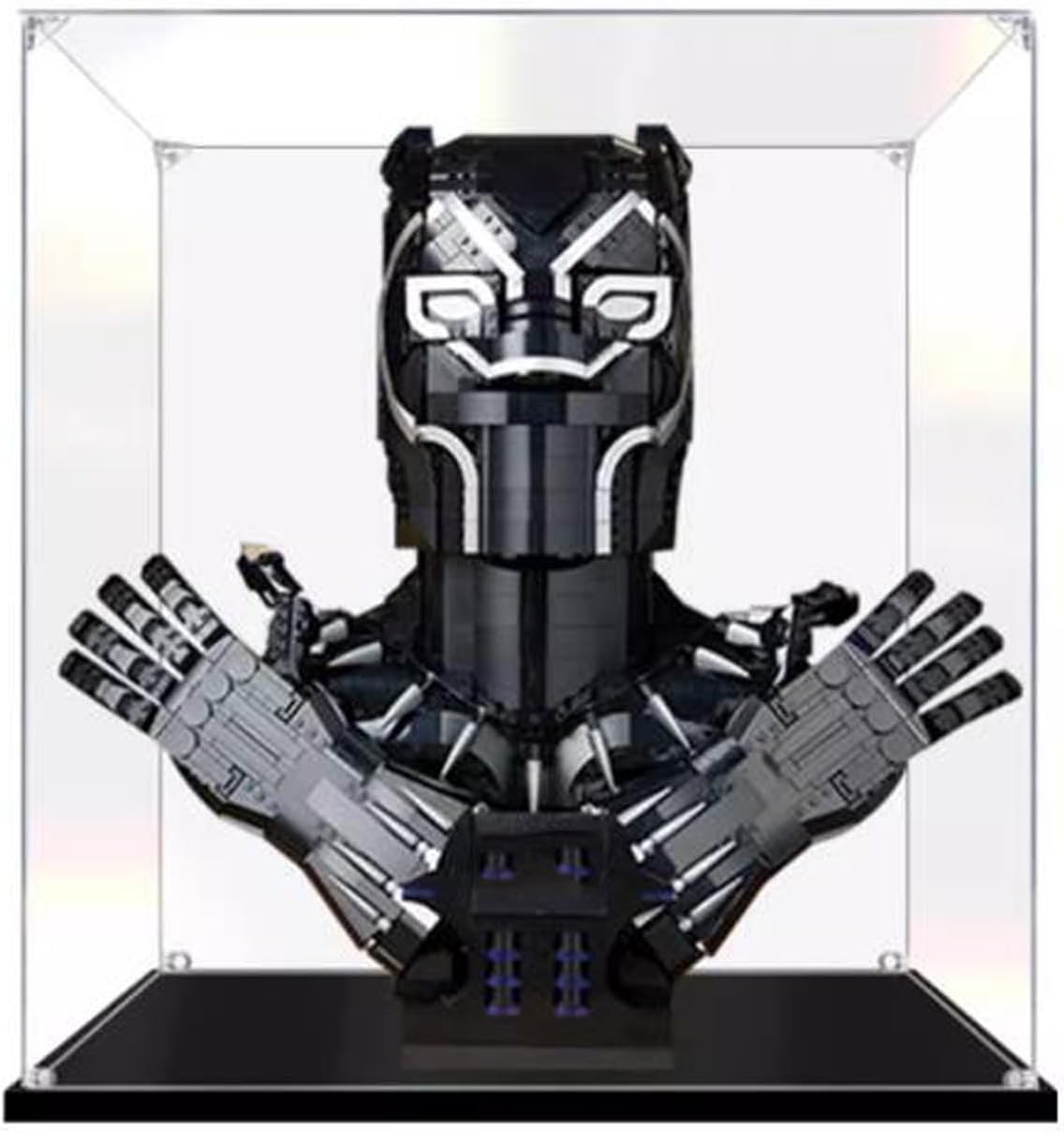 Acrylic Transparent Display Case for Lego 76215 Black Panther Dustproof Transparent Display Case Showcase（17.7*13.7*19.6 inches (Display Case Only) (3mm)