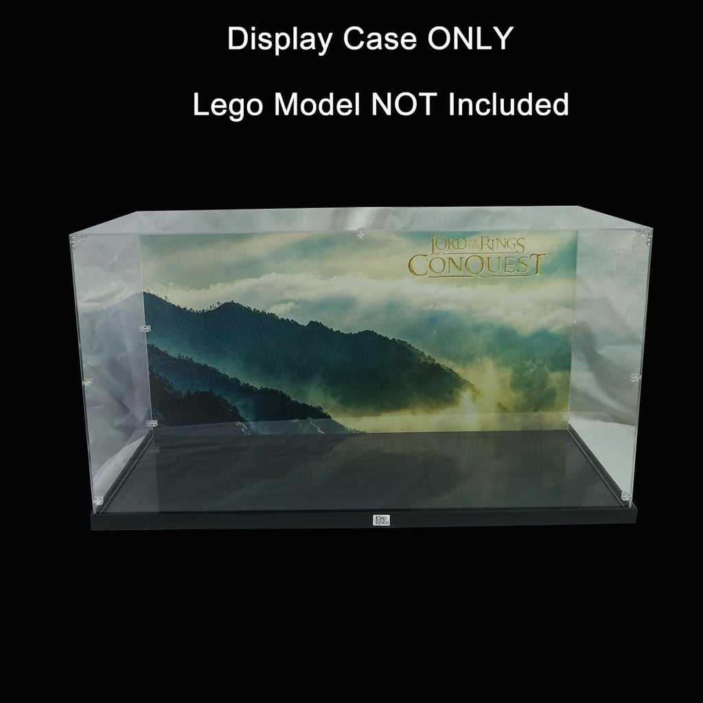 WICUS 3mm Acrylic Display Case for Lego 10316 Rivendell Dustproof Clear Display Box(NOT Included The Model)