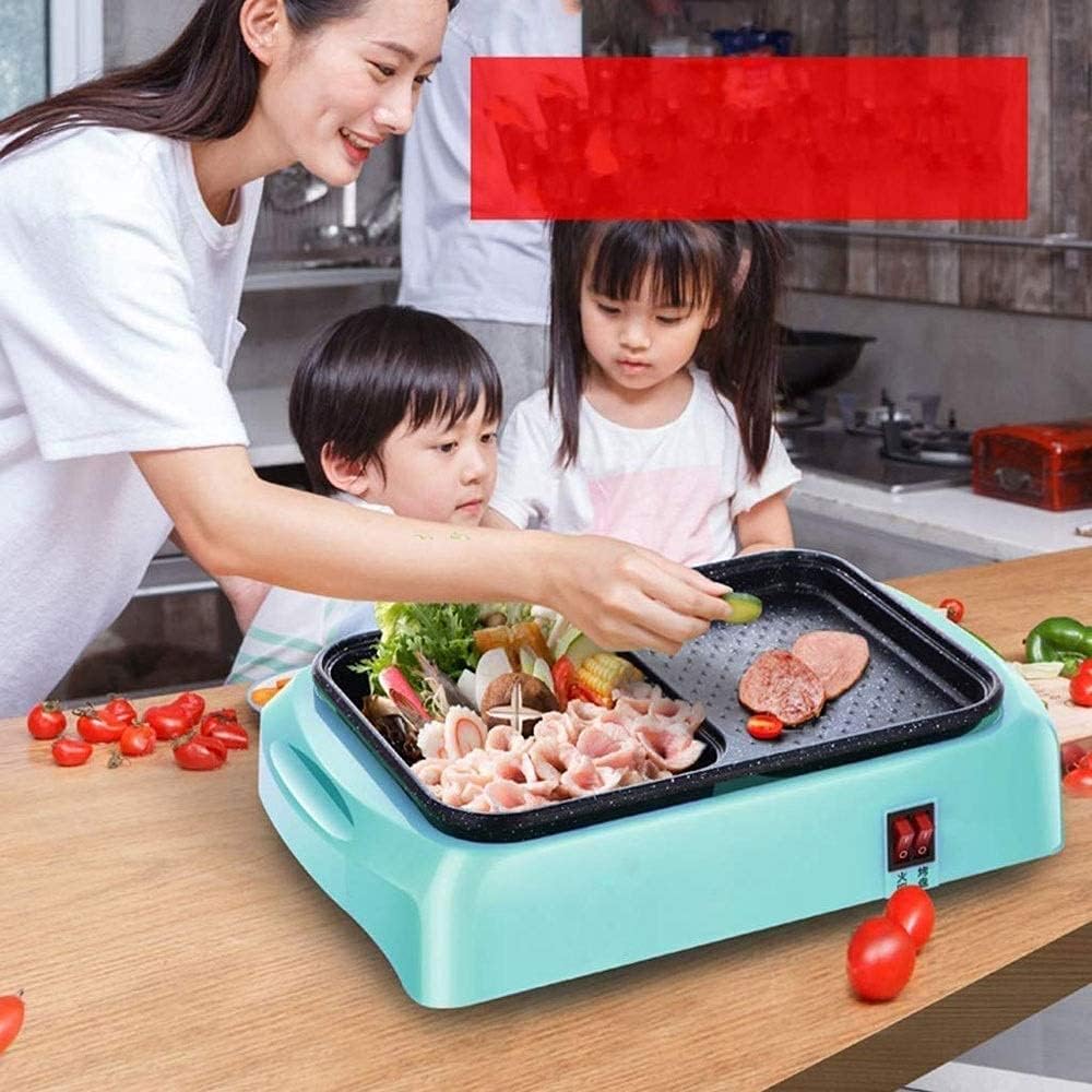 Barbecue Grill Multifunctional Hot Pot, Household Electric Baking Pan Dual-use Barbecue Machine Multifunctional One-Pot Dual-use Independent Switch