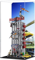 Acrylic Display Case for Lego 76178 Daily Bugle Building Building Set– Dustproof Display Box, Showcase Box, Display Box Compatible with Lego 76178-Only Display case (Back Spra 2)