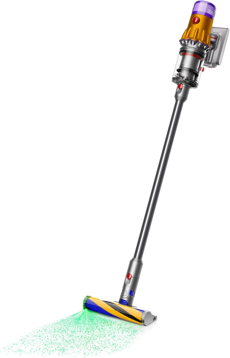 Dyson V12 Detect Slim Origin Cordless Vacuum Cleaner, Yellow/Iron (Renewed)