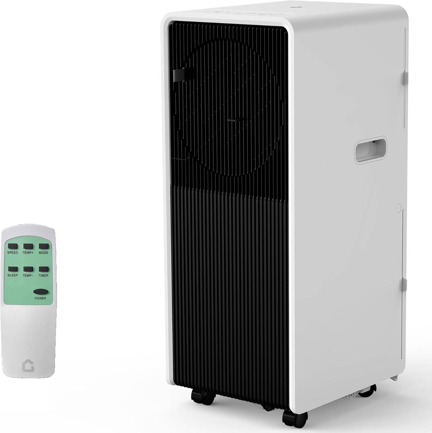 GarveeTech 14,000 BTU Drainage-free Portable Air Conditioner for Indoor Rooms, 3 in-1 AC Unit for Bedroom 225-300 Sq.Ft, Dehumidifier, Fan, Sleep Mode, 24 Timer, Remote Control, Window Kits, Black