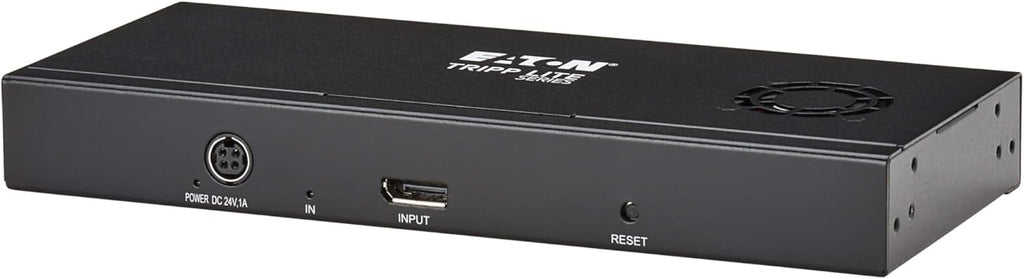 Tripp Lite Series 2-Port DisplayPort to HDMI Splitter + Extender Over Ethernet Cat6, Up to 8K@60Hz Video, 1 in 2 Out, DP 1.4, MST Hub, TAA Compliant, Plug-and-Play, 1-Year Warranty (B156E-002-H8K-K)
