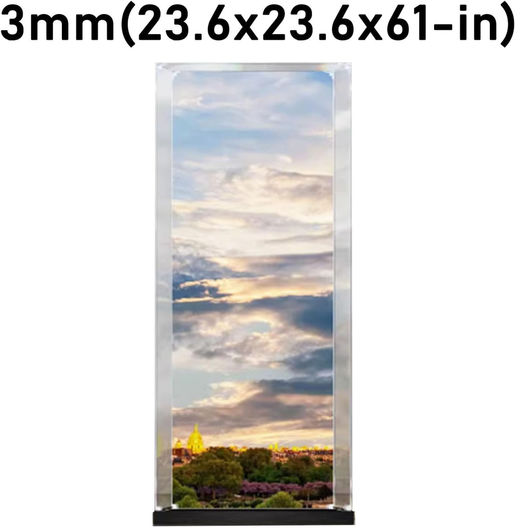 Acrylic Display case Designed for Lego 10307 Eiffel Tower Model, Lego Transparent Display Box, Used to Protect The Collectible Model - (Lego Sets are NOT Included) (Background)