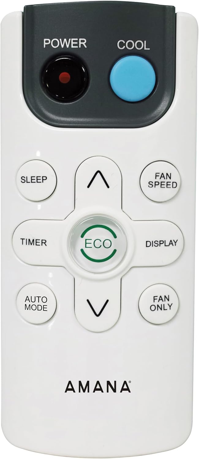 Amana 6,000 BTU 115V Window-Mounted Air Conditioner with Remote Control, White