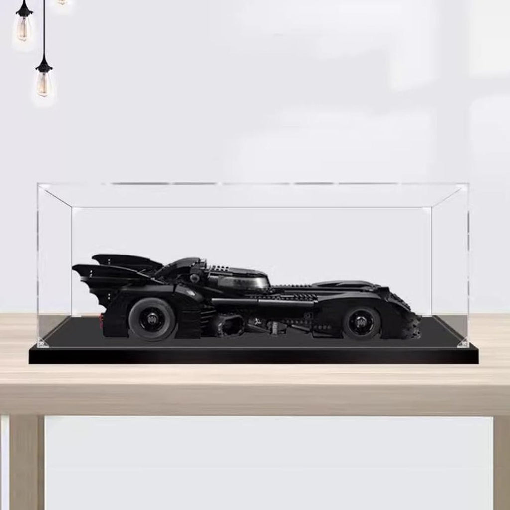 Acrylic Display Case for Lego DC Batman 1989 Batmobile 76139, Display Case, Protect and Decorate with Dust Storage (3mm, Clear)