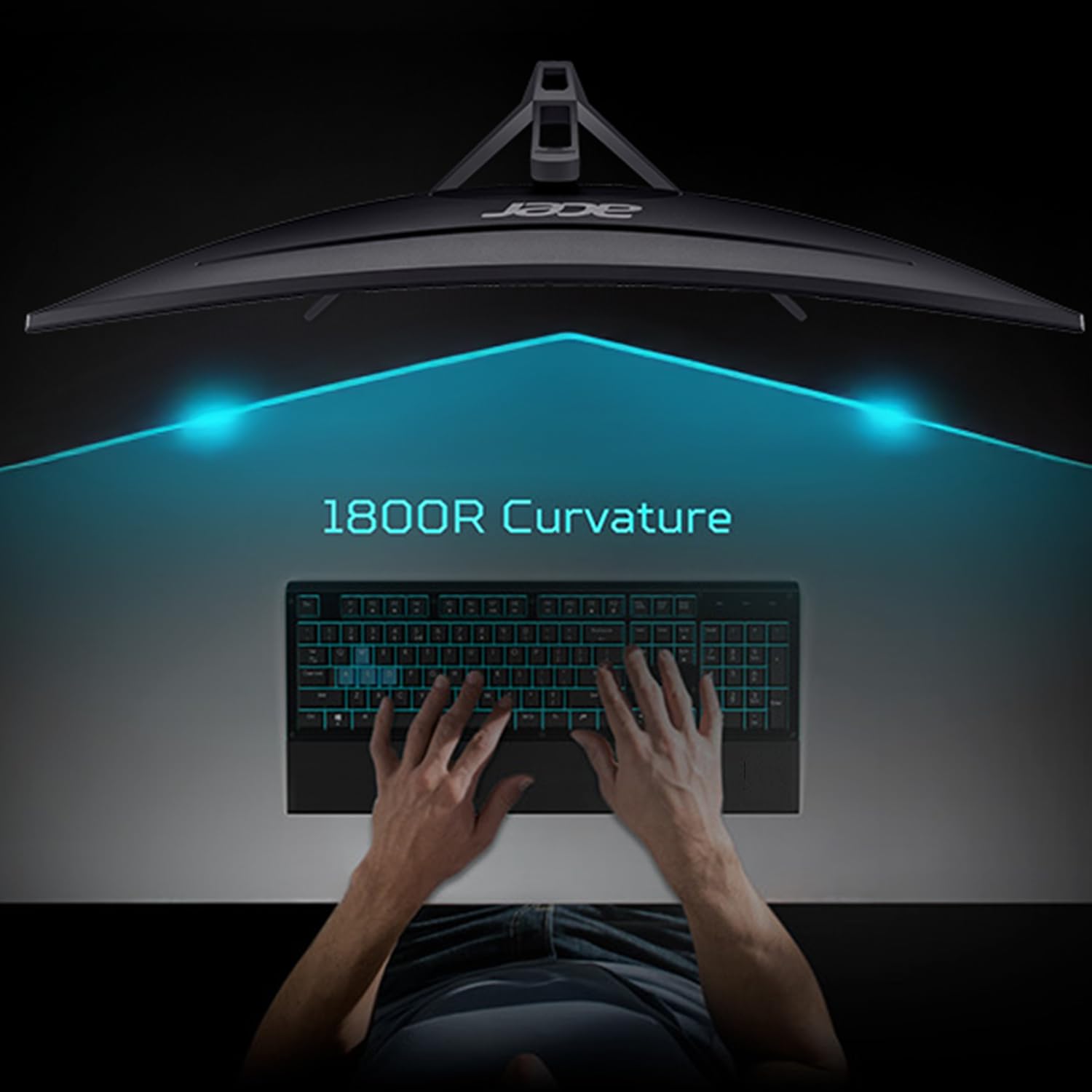 acer Nitro 29.5' UWFHD 2560 x 1080 1800R Curved Gaming Monitor | AMD FreeSync Premium | Up to 200Hz Refresh Rate | 1ms (VRB) | sRGB 100% | 1 x Display Port 1.4 & 2 x HDMI 2.0 Ports | ED300C X1bmiippx