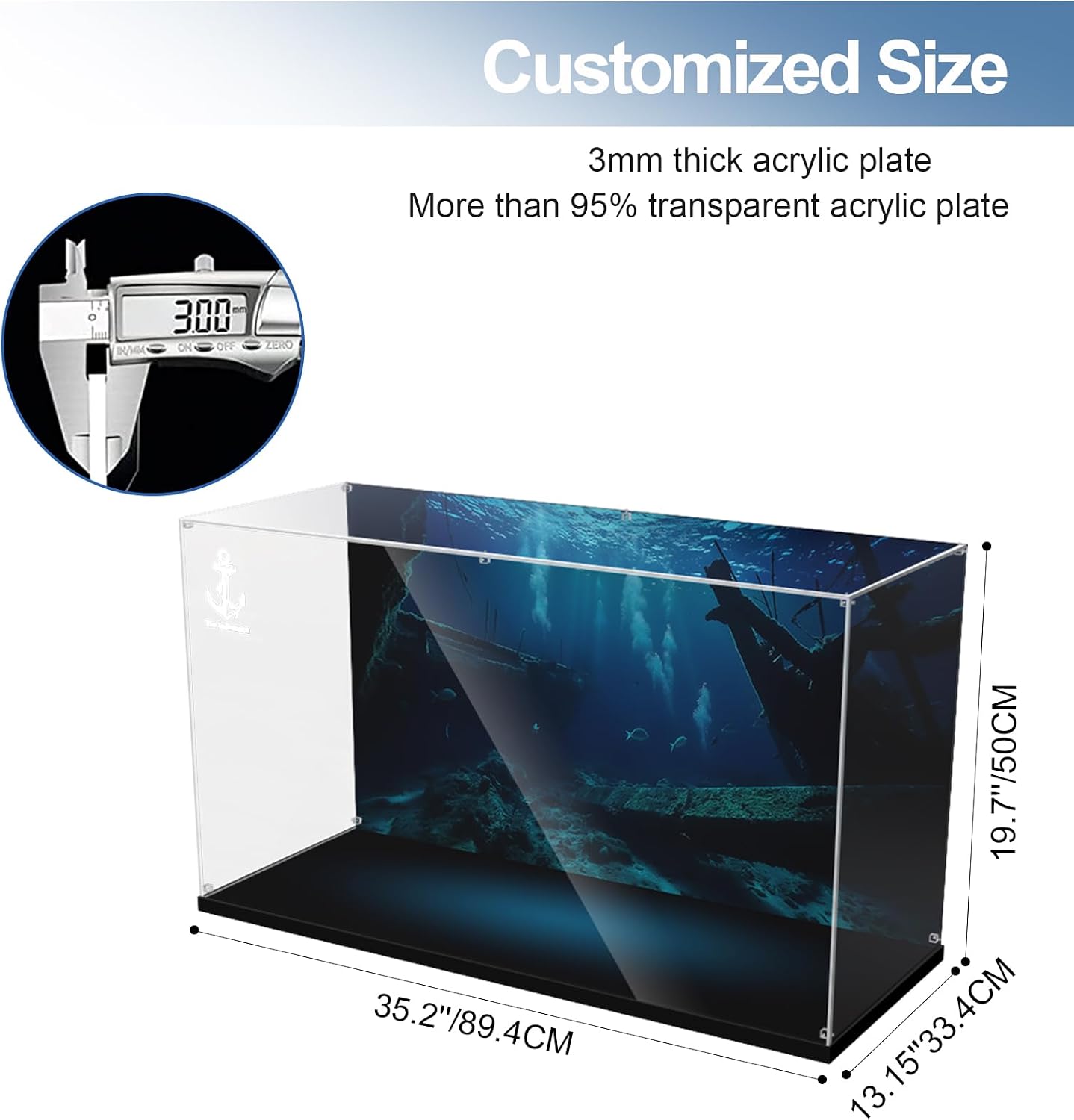 Acrylic Display Case for Lego Endurance Ship,Clear Dustproof Display Box Compatible with Lego 10335 (ONLY Box, NOT Model