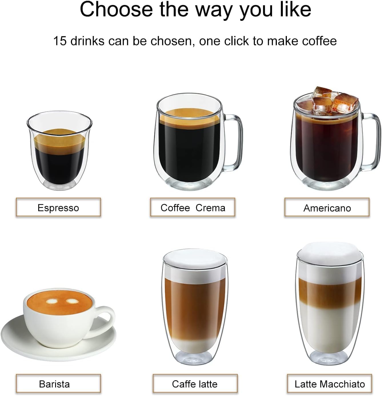 DR.COFFEE C12 Fully Automatic Coffee Machine, Espresso Machine With Ceramic Flat Burrs, 9 Grind Size Options, 7' HD Large Touchscreen, 4 Water Tank for Office Use