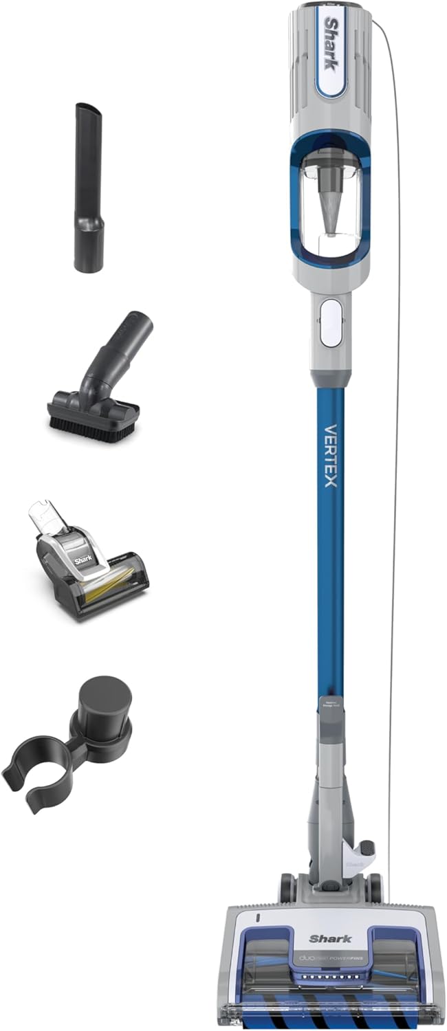 Shark | Corded Stick Vacuum Cleaner | Vertex Ultralight | Removable Handheld Vacuum | Pet Hair Vacuum for Carpet and Hard Floor | Powerful Suction | No Hair Wrap | 3 Attachments Included | HZ2002