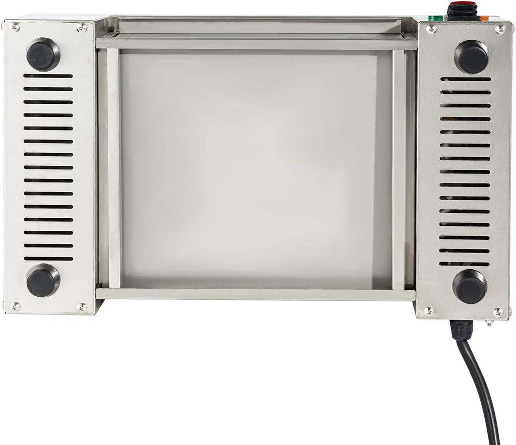 110V 1.5KW Electric Indoor Searing Grill, Stainless Steel Indoor Barbecue Electric Grill Indoor Smokeless Grill Commercial and Family Use Griddle Korean BBQ Grill