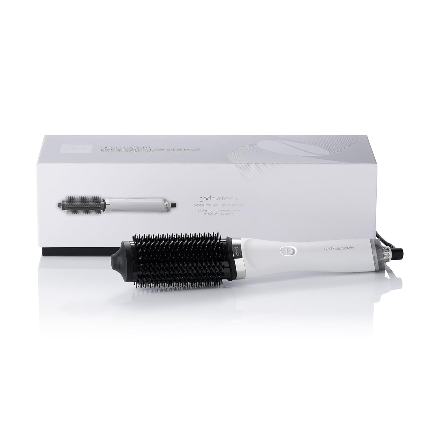 ghd Duet Blowdry-Hair Dryer Brush | Wet to Blow Dried with No Heat Damage | 3X More Volume with 24 Hour Long-Lasting Results | Blow Dry with No Fizz | 50% More Shine