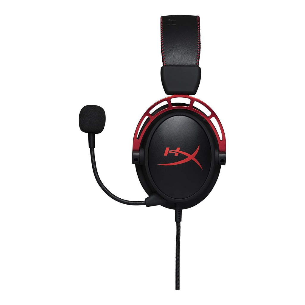 HyperX Cloud Alpha - Gaming Headset,Dual Chamber Drivers,Legendary Comfort,Aluminum Frame,Detachable Microphone,Works on PC,PS4,PS5,Xbox One/Series X|S,Nintendo Switch and Mobile – Red,(Pack of 10)