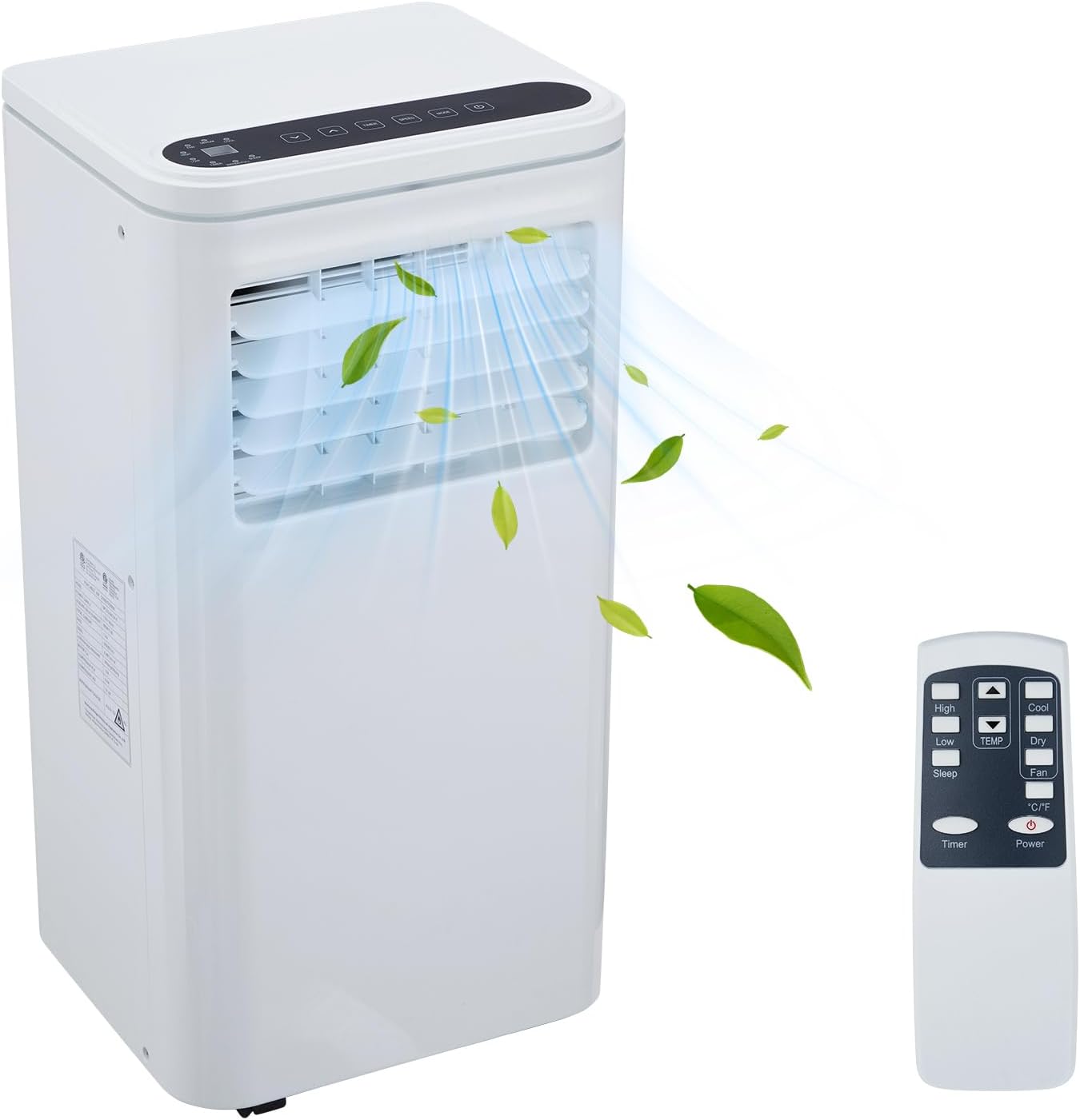 10000 BTU Portable Air Conditioners, 3 in 1 Portable AC Unit with Cooling Dehumidifier Fan, Remote Control, 24H Timer, Quiet 45 dB Sleep Mode, Energy Saving for Home Bedroom