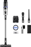 Eureka Cordless Vacuum Cleaner, Anti-Tangle Brushroll, Rechargeable Stick Vacuum, Lightweight for Carpet, Hard Floor, Pet Hair, Black NEC451BL