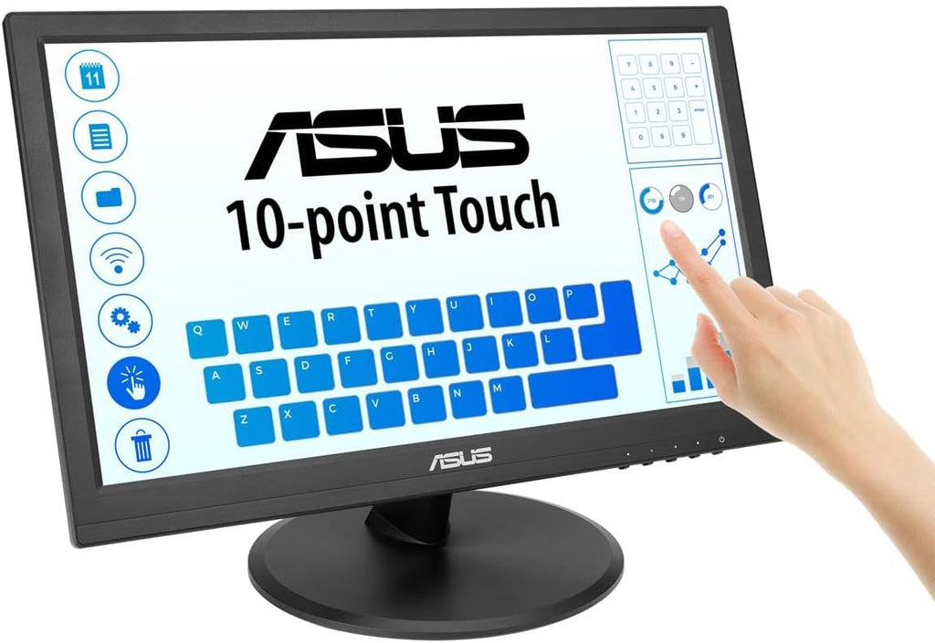 ASUS VT168HR 15.6' Full HD 1366X768 HDMI Back-lit LED Monitor, Black