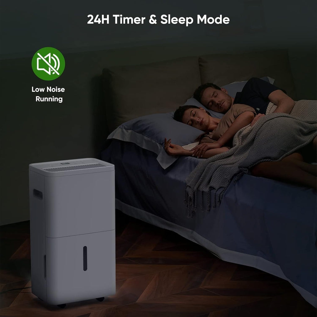 Dehumidifier, Dehumidifier for Basement with Drain Hose Max 70 Pints, Dehumidifiers for Home up to 4,500 Sq. Ft, Ideal for Bedroom, Bathroom & Large Rooms, Humidity Control, Dry Clothes, 24HR Timer