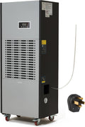 350 Pints Commercial Dehumidifier for Basements & Industrial Spaces – Built-In Pump, Drain Hose, Continuous Operation, 2-Speed Fan, 30000 Sq Ft Coverage