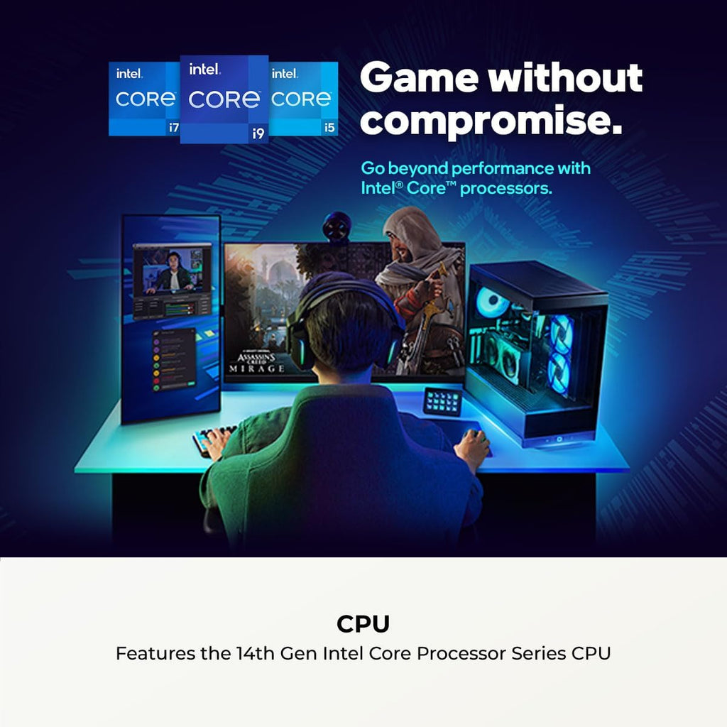 CyberPowerPC Gamer Xtreme Gaming PC, Intel Core i7-14700F 2.1GHz, GeForce RTX 5060 Ti 8GB, 16GB DDR5, 1TB PCIe 4.0 SSD, WiFi Ready & Windows 11 Home (GXiVR8040A19)