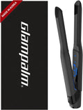 GLAMPALM GlamMuse Small 0.5' | All-Ceramic Flat Iron Infused with Vita-C, Salon Results with Less Heat Damage, Trusted by K-Pop Hair Stylists, Hair Straightener for Short Hair, Silk Press | GP101T