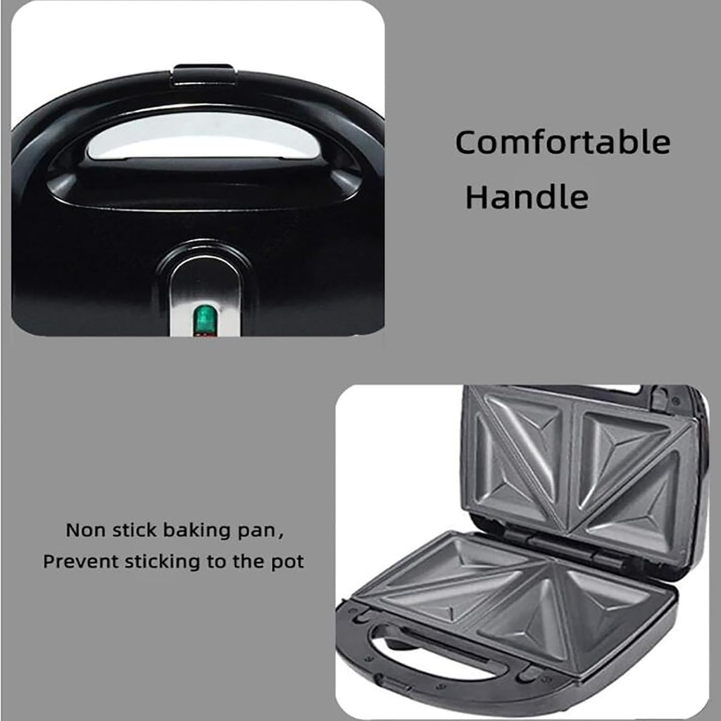 6 in 1 Indoor Grill, Panini Press Grill Sandwich Maker with Cool Touch Handle, Electric Contact Grill and Griddle with Removable Nonstick Grill Plates for Cheese Steak, Stainless Steel
