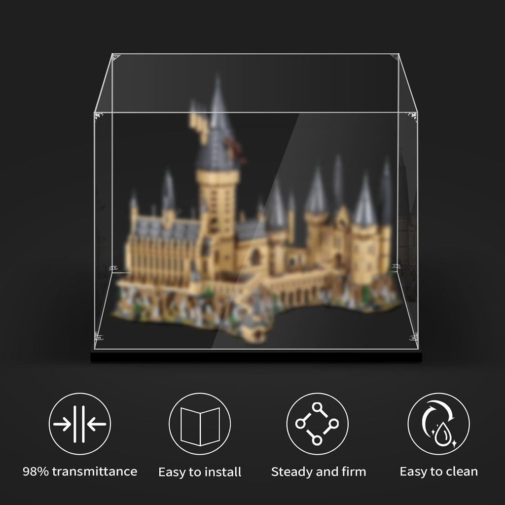 Display Case for Lego 71043 Hogwarts Castle, 28.7x18.9x24.8inches (73x48x63cm), Protect Your Collectibles from Dust with a Clear Showcase