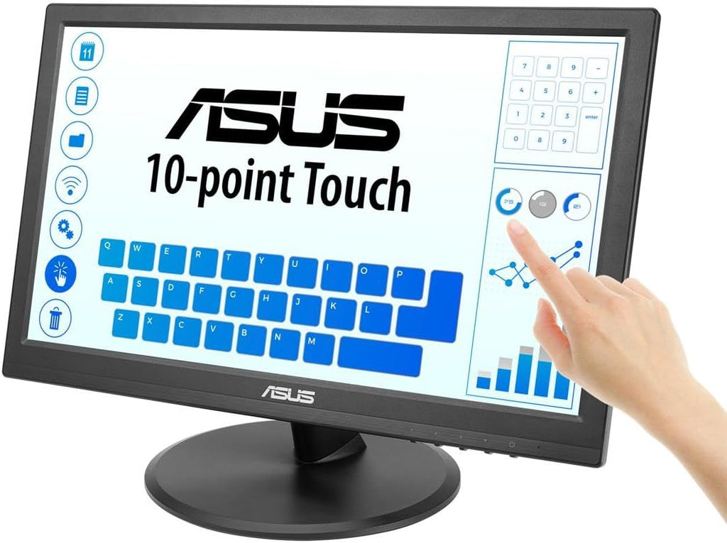 ASUS VT168HR 15.6' Full HD 1366X768 HDMI Back-lit LED Monitor, Black