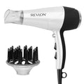 REVLON Volume Booster,Hair Dryer with Curl Enhancing Diffuser | Increase Volume,Decrease Frizz and Damage,Fast Drying,1875 Watts (White),(Pack of 6)