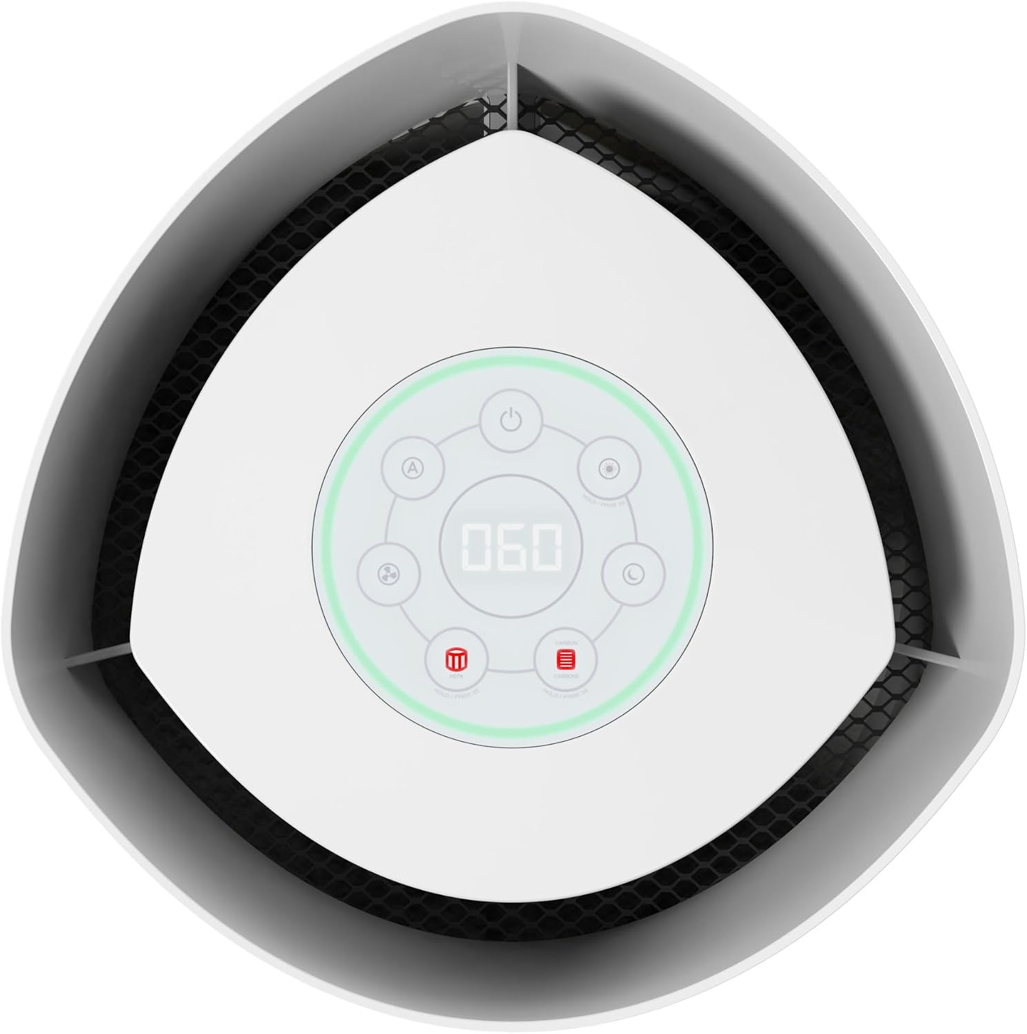 GermGuardian AirSafe+ XL Air Purifier for Home, 360° True HEPA Filter, UV-C Light, Air Quality Monitor, For Large Rooms Up to 1680 Sq Ft, Removes Smoke, Dust & Pet Dander, Gray/White, AC3200