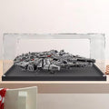 Acrylic Display Case for Lego 75192 Ultimate Millennium Box Storage Box Storage Dustproof Showcase for Collection Bricks Blocks Models Minifigures Building,Horizontal,Original 2mm