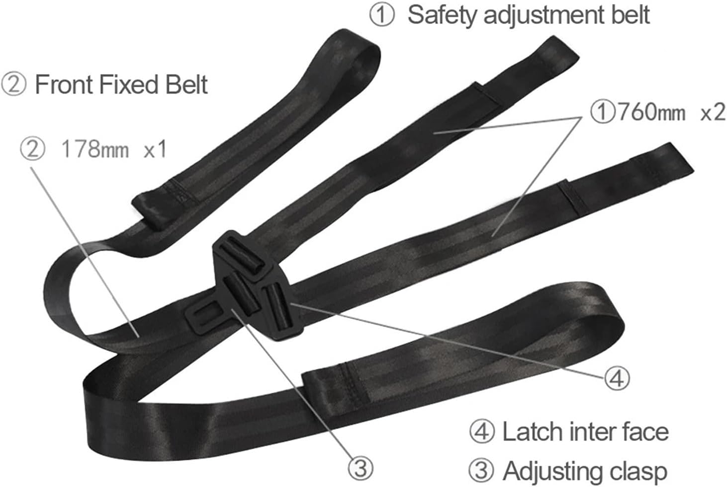 Latch Seat Car Accessories Compatible for Various Models Car Steel Latch Chair Belt Connector Auto Seat Belt Bracket Buckle Connector Car Child Safety Seat Belt