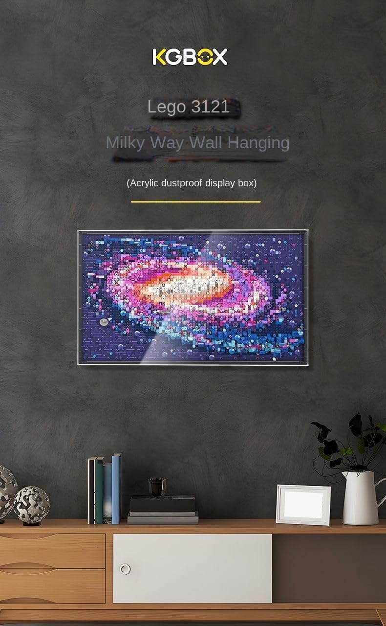 Lego Milky Way Acrylic Display Case Wall Art Decor Showcase One Piece No Assembly Required Protect Decorate Storage Collectibles Gifts Lego Lovers 31212 (No Set Included) Ship Out Same Day!