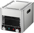 1700W Electric Steak Broiler, Indoor Smokeless Electric Grill, 1472°F Stainless Steel Steak Cooker with 10-Tier Adjustable Rack, for BBQ Beef Chicken Vegetables 4GrillingSlots