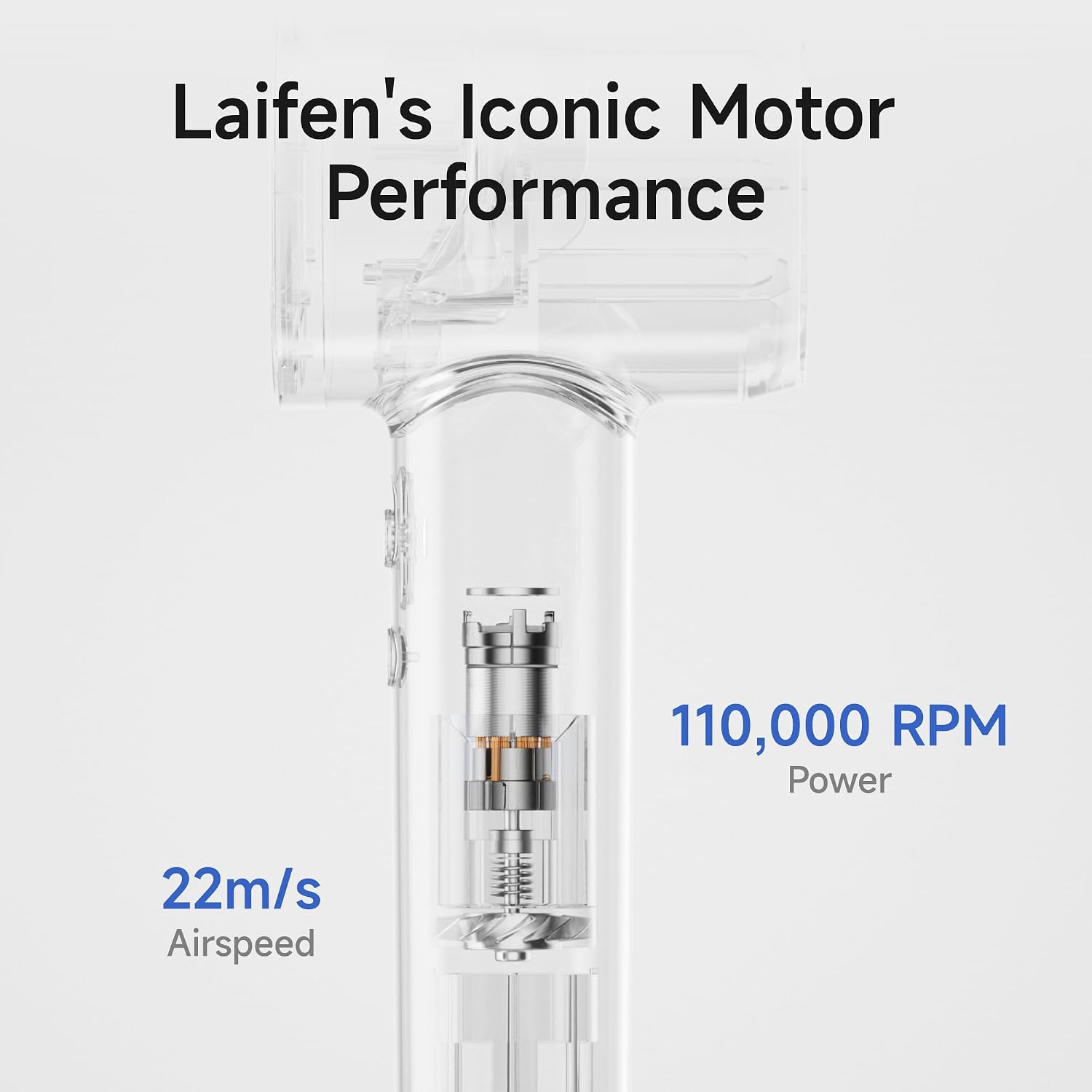 Laifen Premium High-Speed Hair Dryer Royal Blue Gift Box, Professional Ionic Portable Blow Dryer with 110,000 RPM, Lightweight, Low Noise, 360° Magnetic Styling Attachment, Wall Mount, Gift Bag, HD502