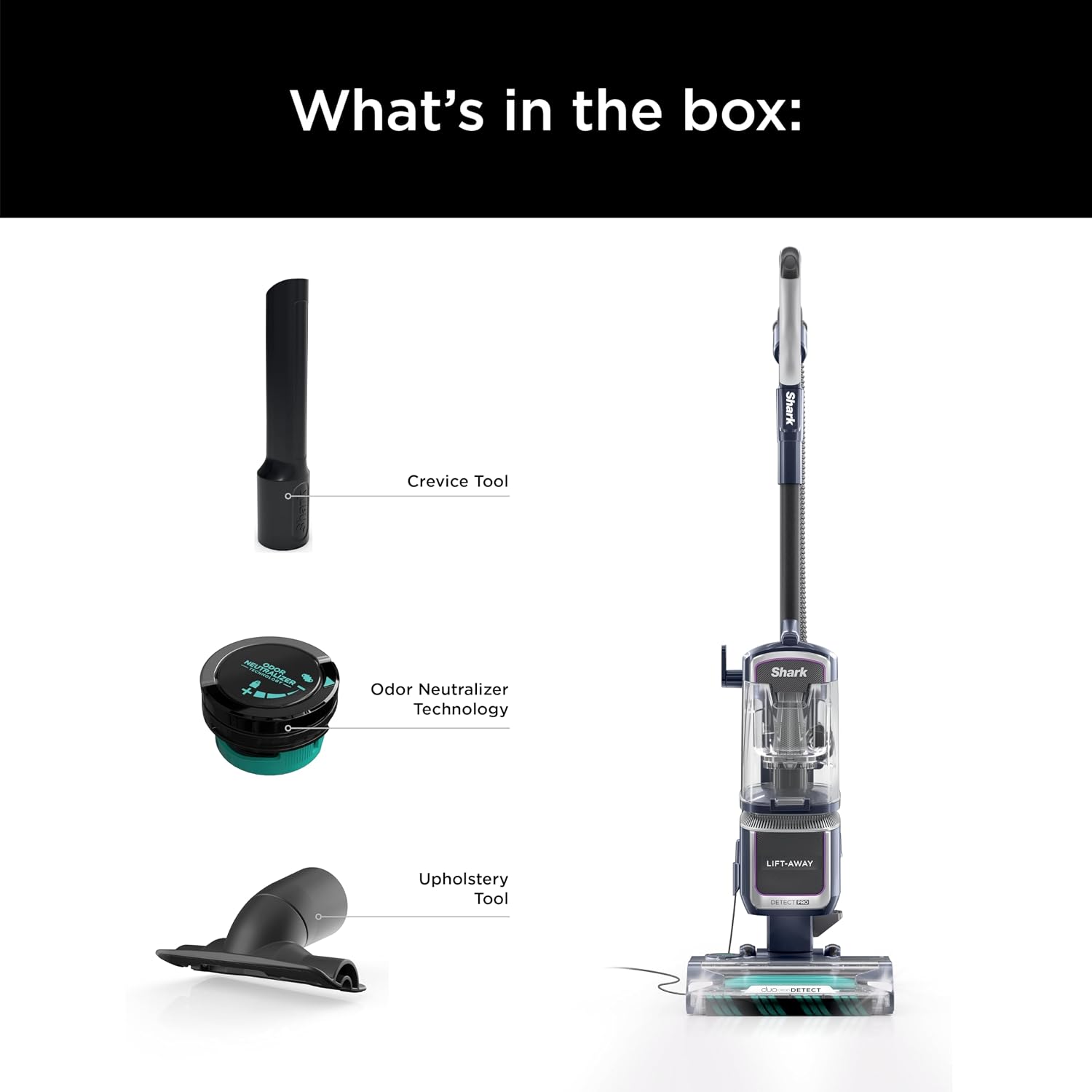 Shark Detect Pro Speed Lift-Away ADV Bagless Upright Vacuum with DuoClean Detect, Anti-Allergen, Lift-Away, and Odor Neutralizer Technology, LA742