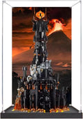 Acrylic Display Case Applies to Lego 10333 Lord of The Rings: Barad-Dûr, Dustproof, Gifts for Model Lovers (19.6X13.7X33.4 in),Back Panel