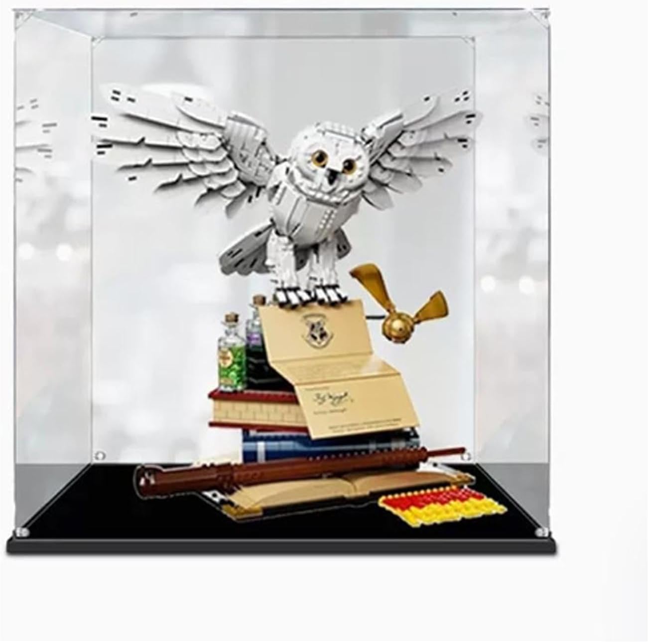 Acrylic Transparent Display Case for Lego 76391 Owl Dustproof Transparent Display Case Showcase（19.6*15.7*19.6 inches (Display Case Only) (3mm)